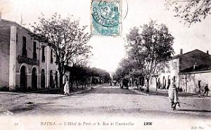 Batna - Hotel de Paris et Rue de Constantine - 1906